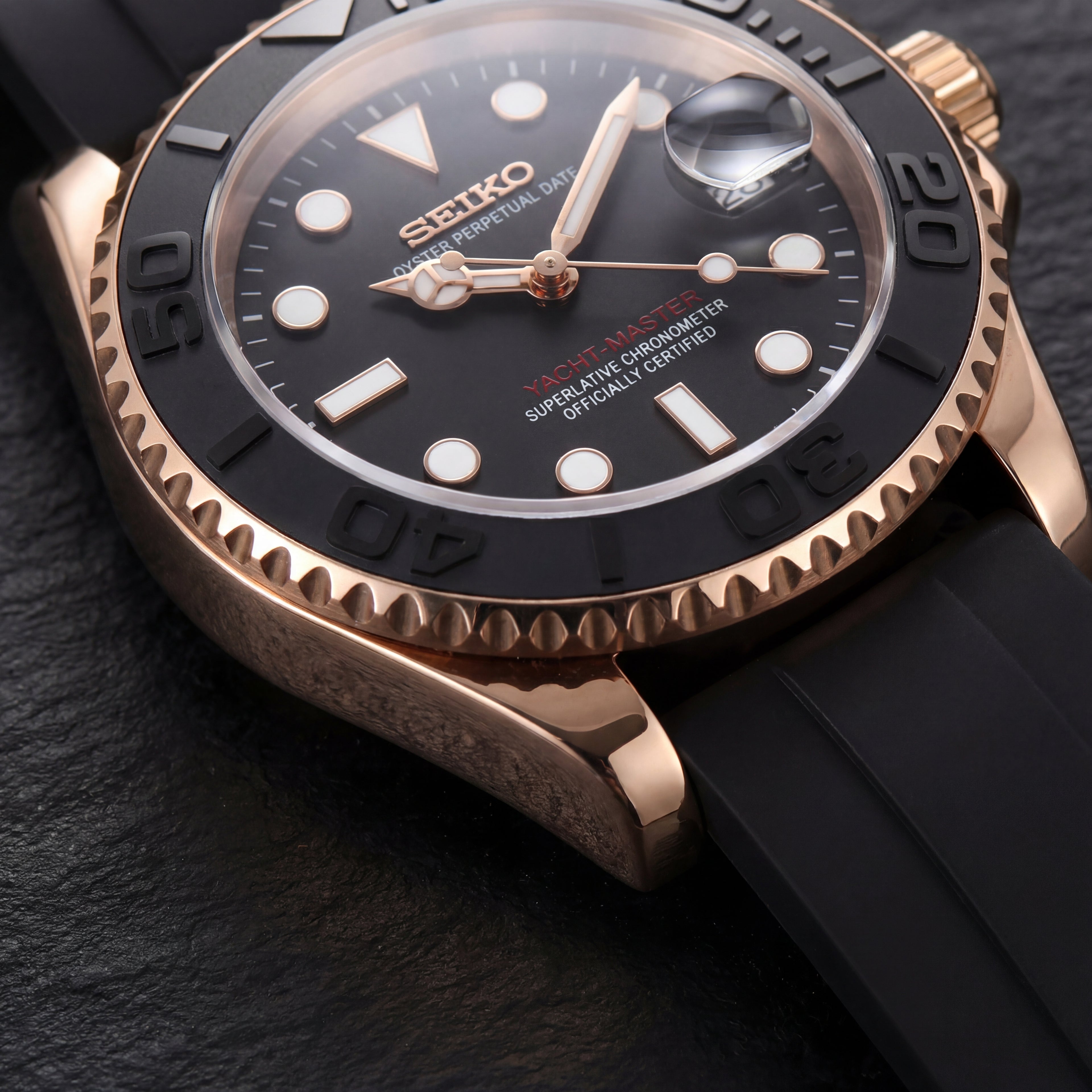 Seikomariner | Rose Gold - Black